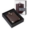Harrison Flask with Traveling Case in Leather and Stainless Steel ViskiÂ®