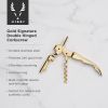 Belmont 24k Gold Signature Double Hinged Corkscrew ViskiÂ®