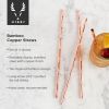Bamboo Copper Straws ViskiÂ® (Set of 4)