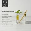 Belmont Gold Stainless Steel Short Straws ViskiÂ® (Set of 6)