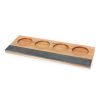 Acacia Wood Wine Flight Board TwineÂ®