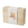 Wood Wine Box with 2 Stemless Glasses TwineÂ®