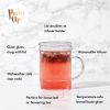 Blake Glass Tea Infuser Mug Pinky UpÂ®