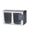 Stoneware DOF Tumblers in Black Viski