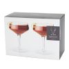 Raye Crystal Angled Coupe Glasses ViskiÂ® (Set of 2)