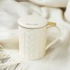 Annette Knit Ceramic Tea Mug & Infuser Pinky UpÂ®