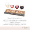 Acacia Wood Wine Flight Board TwineÂ®