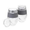 Wine FREEZEâ„¢ Gray with Lids HOSTÂ® (Set of 2)