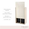 2 Bottle Wood Wine Box TwineÂ®