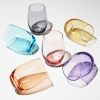 Color Stemless Wine Glasses True (Set of 6)