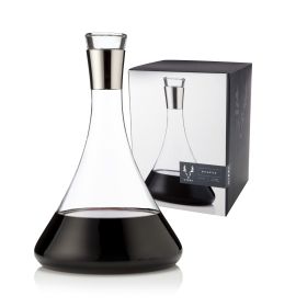 Irving 60 Oz Chrome-Rim Wine Decanter ViskiÂ®