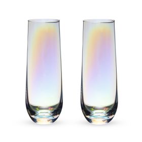 Luster Stemless Champagne Flutes TwineÂ® (Set of 2)