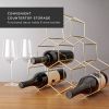 Belmont Geo Gold 6 Bottle Wine Rack ViskiÂ®