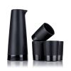 5 Piece Black Stoneware Sake Set ViskiÂ®