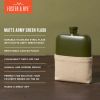 Matte Army Green Flask by Foster & Rye