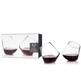 Rolling Crystal Wine Glasses ViskiÂ® (Set of 2)