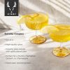 Deco Gatsby Crystal Coupe Glasses ViskiÂ® (Set of 2)