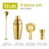 4 Piece Gold Barware Set True