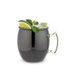 Black Moscow Mules with Gold True (Set of 2)