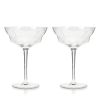 Seneca Faceted Crystal Martini Glasses ViskiÂ®