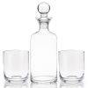 Raye Modern Crystal Liquor Decanter and Tumbler Set Viski