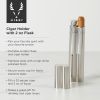 2 Oz Stainless Steel Flask and Cigar Holder ViskiÂ®