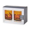 Admiral Cut Crystal Amber Rocks Glasses ViskiÂ® (Set of 2)