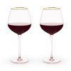 Rose Crystal Red Wine Glasses TwineÂ® (Set of 2)