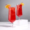 Raye Angled Crystal Hurricane Glasses ViskiÂ® (Set of 2)