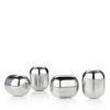 Glacier RocksÂ® Stainless Steel Wine Globes ViskiÂ® (Set of 4)