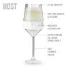 Wine FREEZE Stemmed Marble HOSTÂ® (Set of 2)