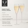 Angled Crystal Prosecco Glasses ViskiÂ® (Set of 2)