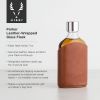 Admiral Parker 7 Oz Leather Wrapped Glass Flask ViskiÂ®