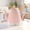 Noelle Pink Ceramic Electric Tea Kettle Pinky UpÂ®