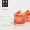 Pacific Crystal Tiki Lowball Tumblers ViskiÂ® (Set of 2)