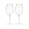 Gilded Stemmed Wine Glasses TwineÂ® (Set of 2)