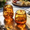 Tortuga Recycled Stemless Wine Glasses TwineÂ® (Set of 2)