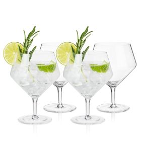 Raye Crystal Angled Gin & Tonic Glasses ViskiÂ® (Set of 4)