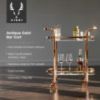 Gold Bar Cart ViskiÂ®
