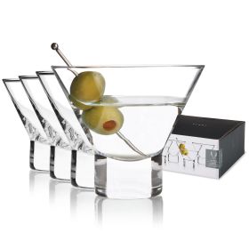 Raye Heavy Crystal Martini Glasses ViskiÂ® (Set of 4)