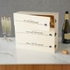 Newlywed's Anniversary Wooden Wine Box by TwineÂ®