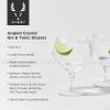 Raye Angled Crystal Gin & Tonic Glasses by ViskiÂ®