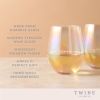 Luster Stemless Wine Glasses TwineÂ® (Set of 2)