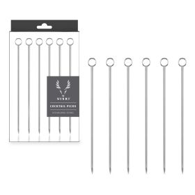 Harrison Stainless Steel Cocktail Picks ViskiÂ® (Set of 6)
