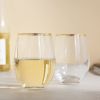 Gilded Stemless Wine Glasses TwineÂ® (Set of 2)