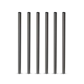Warren Gunmetal Lowball Straws ViskiÂ® (Set of 6)