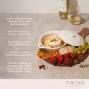 Ceramic Brie Baker & Acacia Wood Spreader Set TwineÂ®