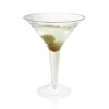 True Party 8 Oz Plastic Martini Glasses (Set of 12)