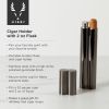 Warren Gunmetal Cigar Holder and Flask ViskiÂ®