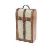 2-Bottle Vintage Trunk Wine Box by Twine